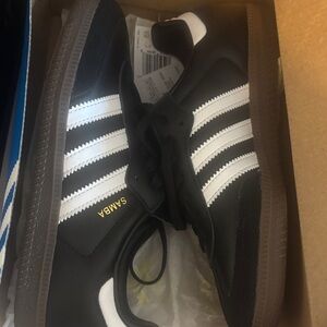 Adidas Samba Black White Gold Sneakers